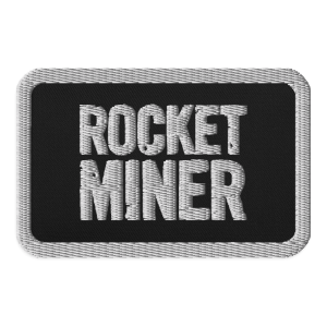 ROCKET MINER // Embroidered Patch