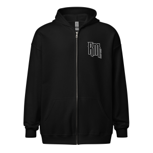 RM MONOGRAM // EVENT HORIZON // Unisex heavy blend zip hoodie