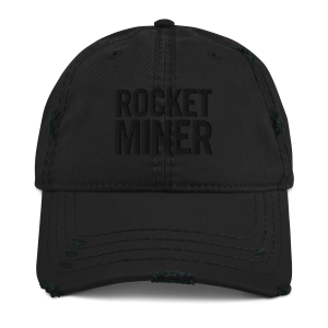 ROCKET MINER // Distressed Dad Hat