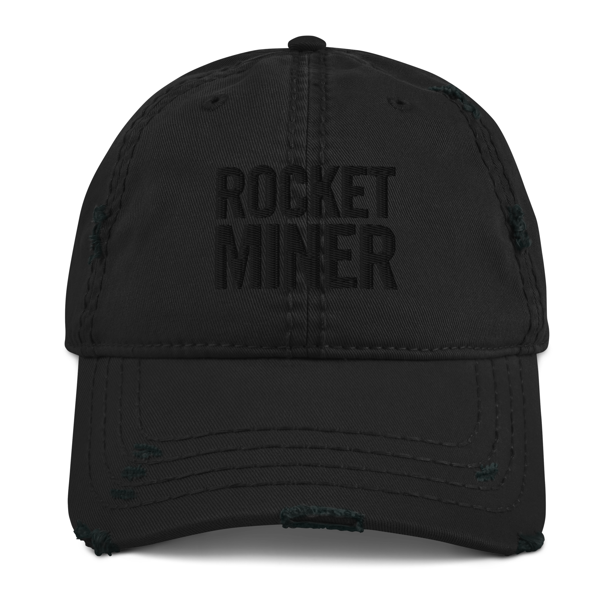 ROCKET MINER // Distressed Dad Hat