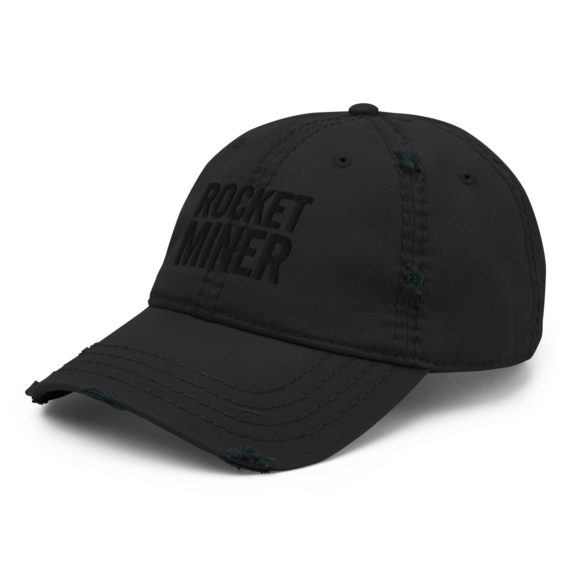 ROCKET MINER // Distressed Dad Hat - Image 3