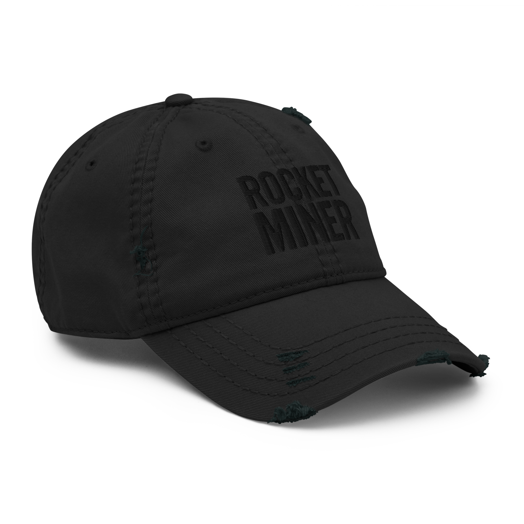 ROCKET MINER // Distressed Dad Hat - Image 4