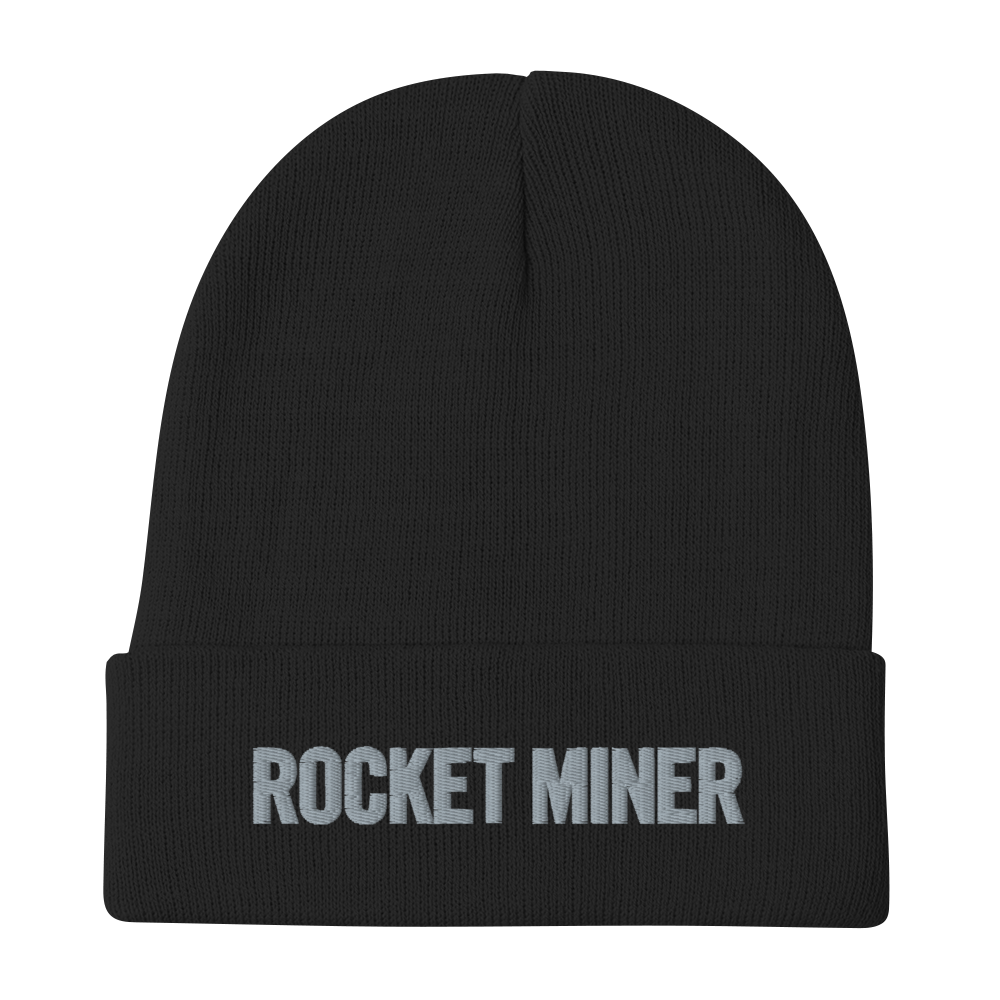 ROCKET MINER // Embroidered Beanie
